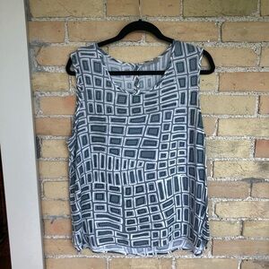 Nile Patterned Sleeveless Top